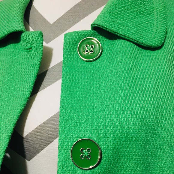 Dialogue Jackets & Blazers - Dialogue Green Big Button Preppy Jacket